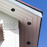 Timloc 8 x 70mm Round Soffit Air Vents Push Fit Black Plastic Fascia Eaves Disc view 6
