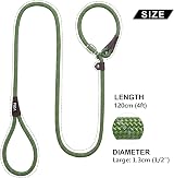 Fida Slip Lead For Dogs 1.2m Training Lead No Pull No Choke Green view 5
