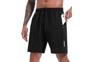 SIMIYA Gym Basketball Shorts for Men 7" Utra-Light Quick Dry Running Workout Athletic Sports Shorts with Deep Zip Pockets