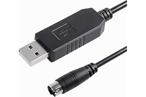Xiusiyt CP2102 USB RS232 to 6-pin Mini Din Communication Cable RS232 Serial Control Download Cable for LS XGB XBM XBC PLC to 