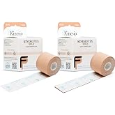 Kinesio Taping - Elastic Therapeutic Athletic Tape Tex Gold FP - Beige&ndash; 2 in. x 16.4 ft - 2 Pack