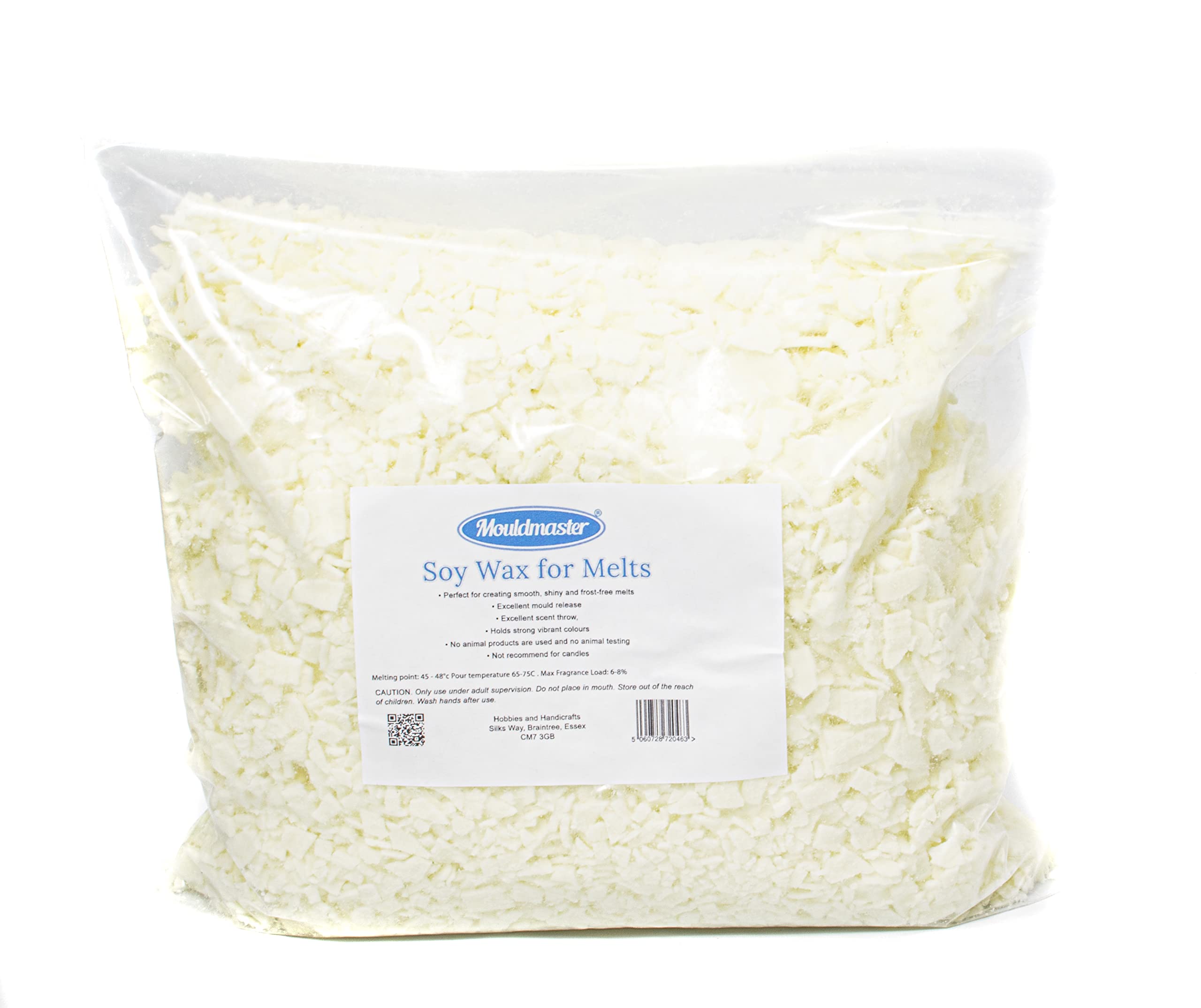Mouldmaster Soy Wax for Melts 3KG, White
