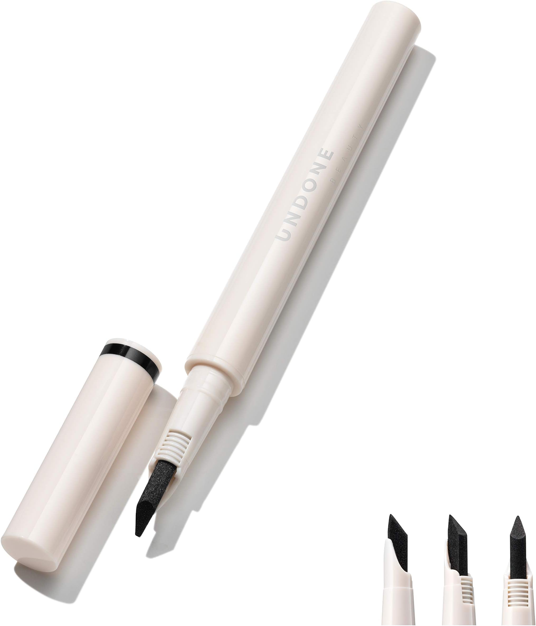 UNDONE BEAUTY3-Way Precision Felt Tip Instant Liquid Eyliner Pen with Stay All Day, Smudge Proof Formula - Vegan & Cruelty Free - True Black