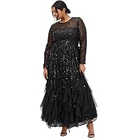 City Chic Women's Plus Size Tulle Sweetheart Maxi Dress at Amazon Women's  Clothing store