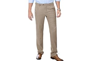 TUIKAYOO Men's Tweed Pants Herringbone Thick Wool Pleated Front Dress Suit Vintage Trousers