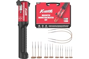 Induction Heater Bolt Removal,1300W 110V Hand Held Magnetic Induction Heater Tool with 10 Coils,Red