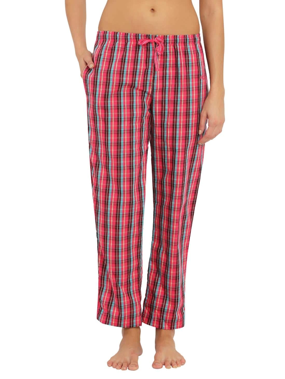 Buy Jockey Women's Relaxed Pants (RX06-0103-00005_Check 05_Large) at ...