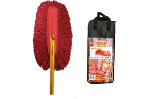 California Car Duster 62442 Standard Car Duster with Wooden Handle,Red