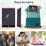 SERUW 12 Inch LCD Writing Tablet Doodle Board Kids Erasable Drawing Electronic view 5