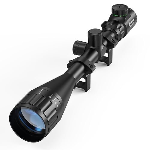 UUQ 6-24x50 AO Rifle Scope Includes Blue/Green Lens with 20mm/11mm ...