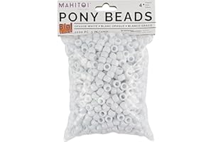 Luxury Jewelry Craft 1K Madreperla White Pony Beads - Mahitoi US Basics - 9mm