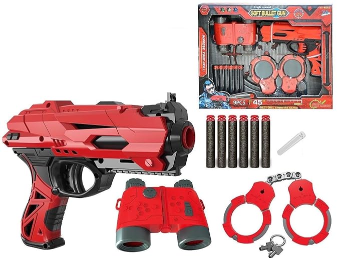 Buy RVM Toys Police Toy Set with Manual Soft Bullet Gun with 6 Foam