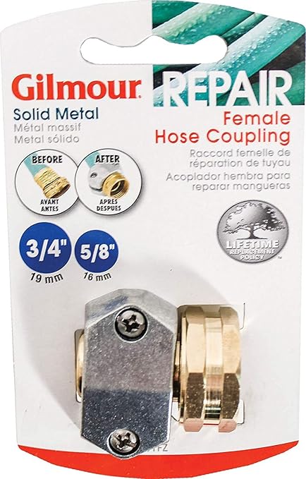 Amazon.com : Gilmour Large Garden Hose Coupling 5/8 x 3/4 inc Female
