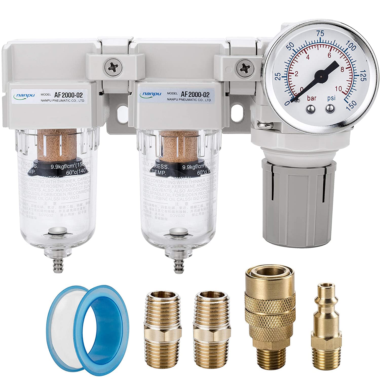 NANPU 1/4" NPT Air Drying System - Double Air