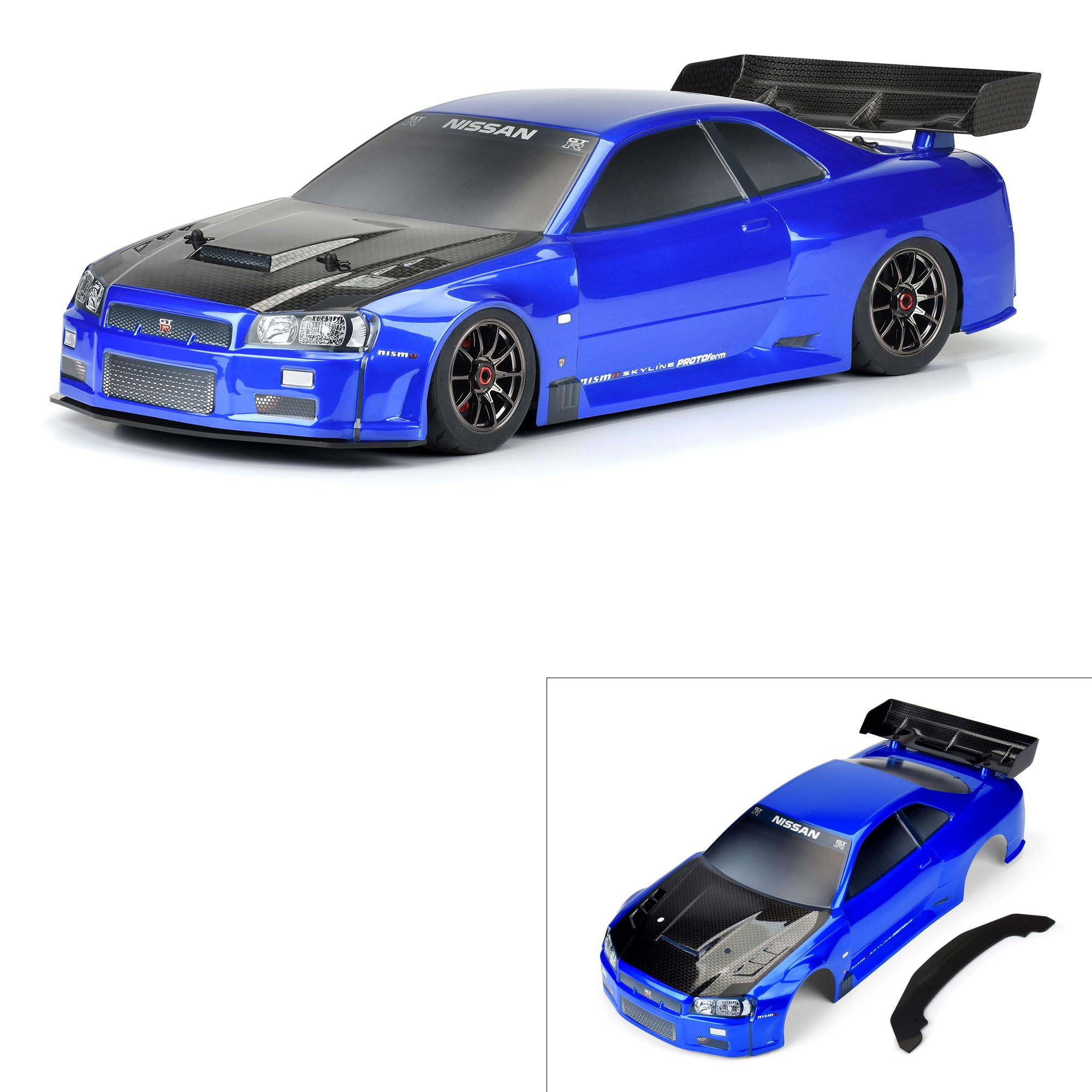 PROTOform 1/7 Nissan Skyline R34 Pnted Bdy Blue Infract6S PRM158413 Car/Truck Bodies Wings & Decals