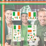 AhfuLife Ireland Flag Tattoos 24 Sheets Temporary Transfers St Patrick's Day view 2