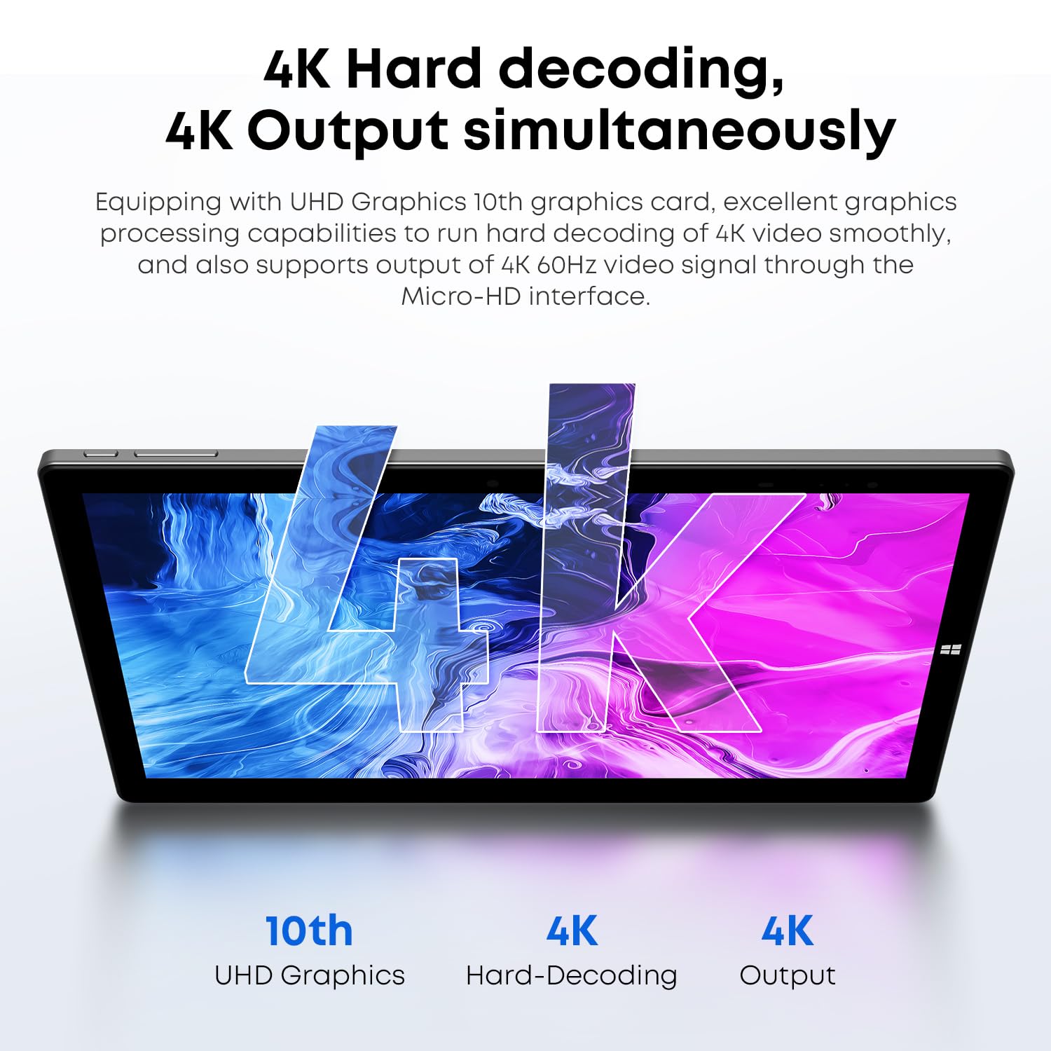 CHUWI UBook X Windows Tablet 12'', 512GB SSD 12GB RAM, Intel Core i5-10210Y, Windows 11 Tablet Touchscreen, 1TB SSD Expend, 2160x1440 IPS, 2.4G/5G WiFi, Dual Camera, 5000mAh, HDMI,BT 5.0