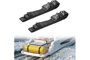 Seaperk Multifunctional Floating Mat Straps with Quick - Release Buckles, Reusable Securing Straps with Hook - Attach Eyelets & Comfortable Carry Loops for Baby Crawling Mat, Yoga, Camping