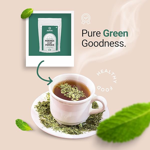 MYKOOK SPICES MORINGA POWDER – NATURAL MORINGA LEAF POWDER SUPPLEMENT, FINELY GROUND POLVO DE MORINGA FOR SMOOTHIES, TEAS & COOKING, NUTRIENT-RICH SUPERFOOD FOR HEALTH & VITALITY, 10 OZ (10 OZ)
