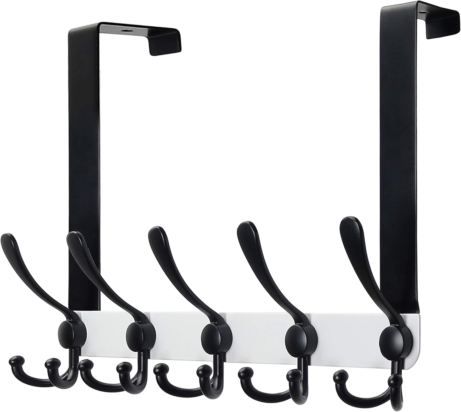 SKOLOO Over The Door Hook 5 Tri Hooks, Stainless Steel Heavy Duty Over