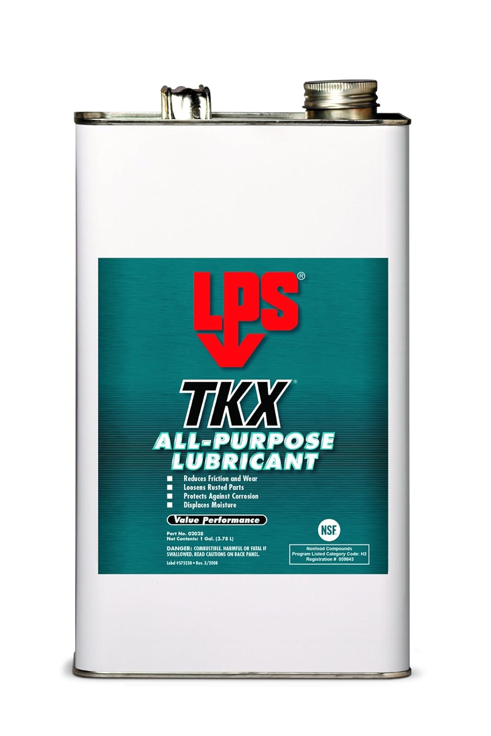 LPS TKX AllPurpose Lubricant, 1 gal (Pack of 4)