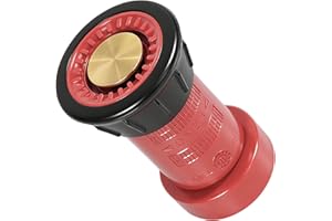 SpringSpray 1-1/2" NST/NH Fire Hose Nozzle Spray Polycarbonate Jet Fog Industrial Fireman 1.5" Nozzle 75 gpm Fire Equipment