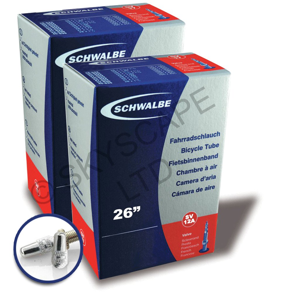 Schwalbe Unisex' s Inner Tube, Black, 26"