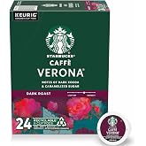 Starbucks K-Cup Coffee Pods, Dark Roast Hot or Iced Coffee, Caff&egrave; Verona, 24 Keurig Pods