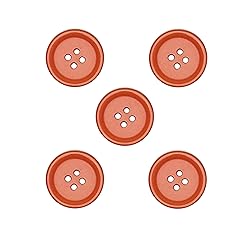 Libiline 100pcs Resin Button Solid Color 4Holes