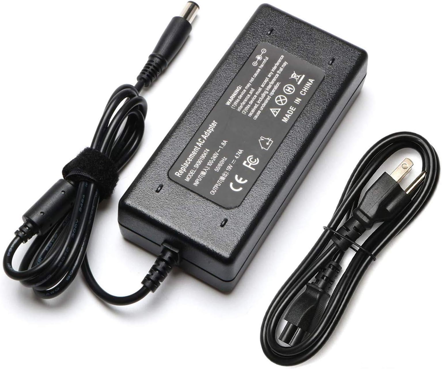 EBKK 90W 19V Charger for HP EliteBook 8470p 8460p 8440p 2540p 2560p 6930p 8560p 8540w 8570w 8770w 4530S 4540S 4520S Laptop Power Supply Cord