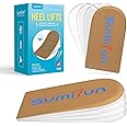 Sumifun Heel Lift, 4-Layer 1 Inch Gel Shoe Lifts for Women Uneven Legs, Adjustable Orthopedic Heel Lifts for Heel Pain and Leg Length Discrepancy, Heel Wedge Inserts 1/4" 1/2" 3/4" (Size L, 1 Pair)