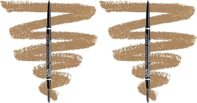 NYX Micro Brow Pencil Dual Ended Blonde Pack of 2