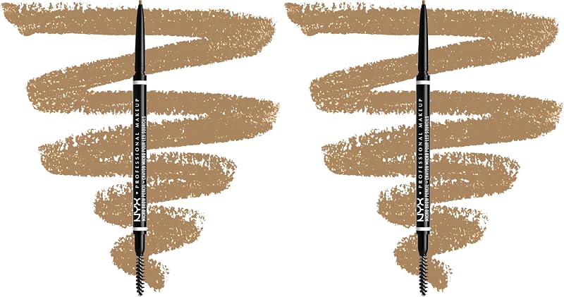 NYX Micro Brow Pencil Dual Ended Blonde Pack of 2