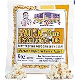 Case of 12 Popcorn Packs - All-In-One Kit with 6-Ounces of Pre-Measured Kernels, Salt, and Oil Packets for Popcorn Machines by Great Northern Popcorn