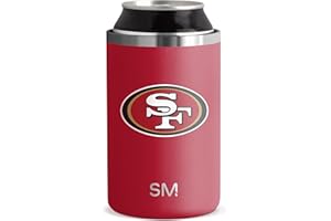 Simple Modern Officially Licensed NFL San Francisco 49ers Gifts for Men, Women, Dads, Fathers Day | Insulated Ranger Can Cooler for Standard 12oz Cans - Beer, Seltzer, and Soda