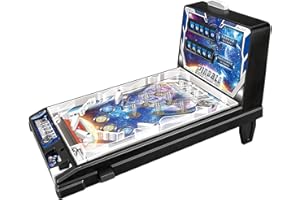 Pinball Machine for Adults Kids Arcade Machines, Mini Pin Ball Game, Portable Electronic Tabletop Toys, with Scorer and Light