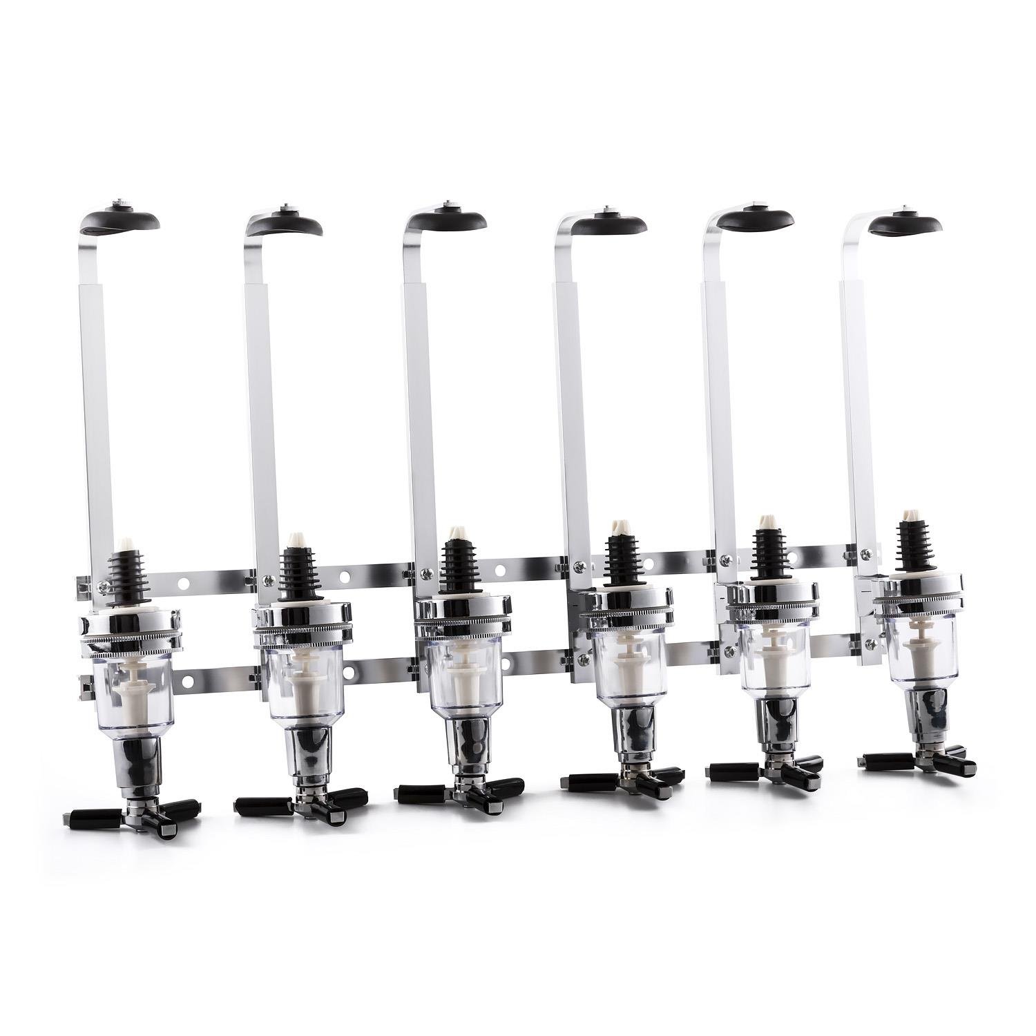 oneConcept Hazlehov Sixtett dispensador de bebidas botellas de capacidad dosificadores ajustables de