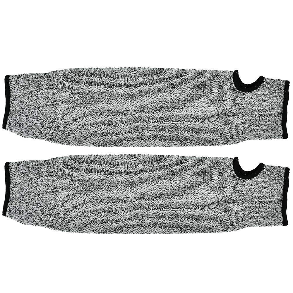 Arm Protection Sleeve, Safety Arm Protective Sleeve, HPPE Cut Resistant Anti-Abrasion Long Sleeve Work Gloves for Garden, Kitchen, Farm Work (1 Pair )(45cm)