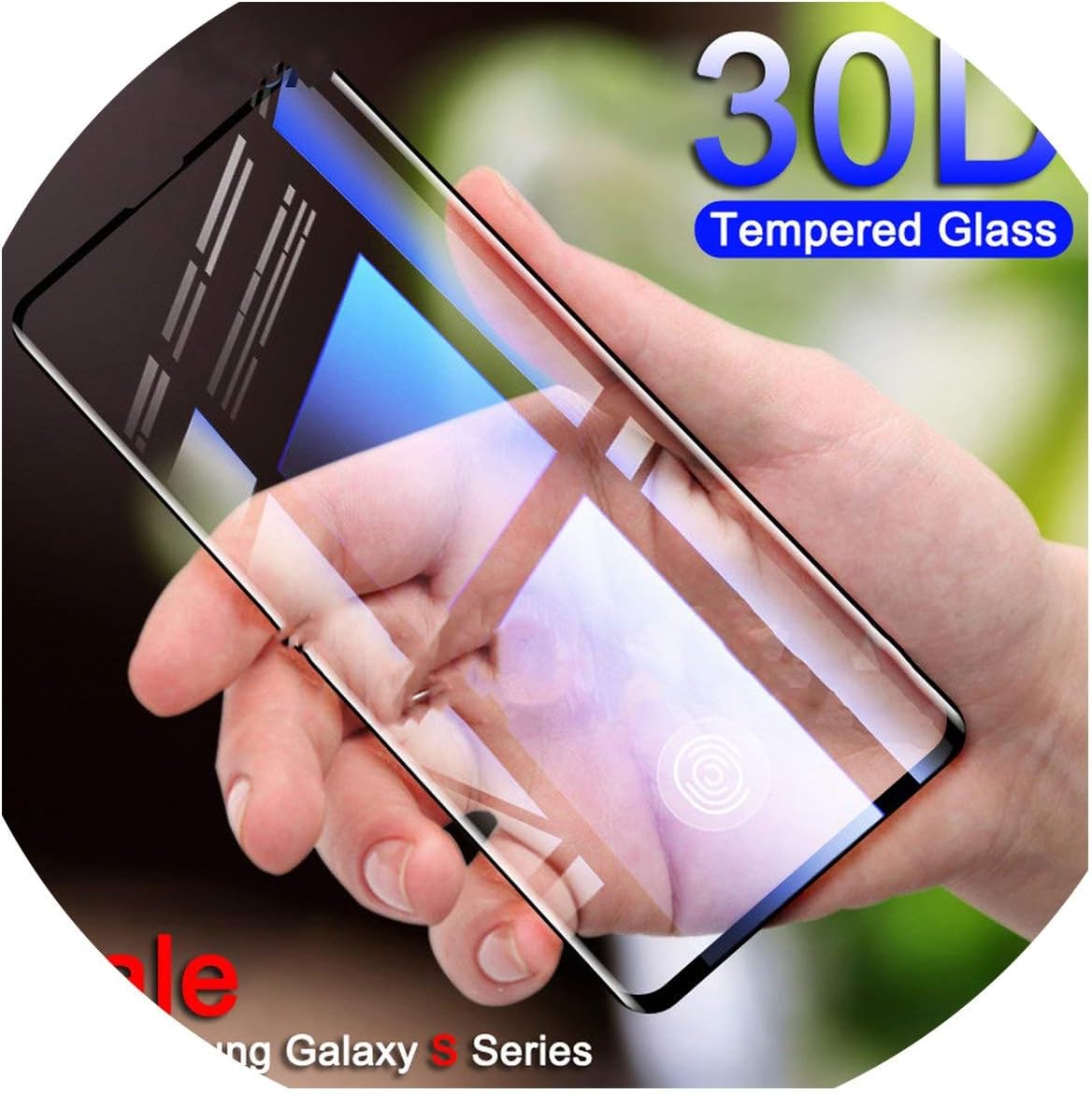 30D Protective Glass on The for Samsung Galaxy S10e S10 S9 S8 Plus S7 Edge Note 8 9 Tempered Screen Protector Glass Film Case,for Galaxy S10e,Black