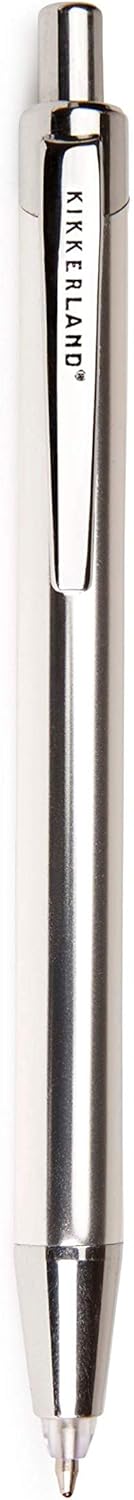 KIKKERLAND - Flashlight Pen - Light Up LED Tipped Ballpoint Pen for Writing in the Dark - Black Ink