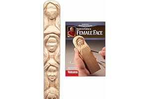 Female Face Study Stick Kit (Learn to Carve Faces with Harold Enlow): Learn to Carve a Female Face Booklet & Female Face Stud
