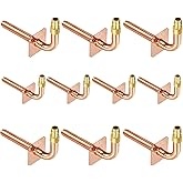 Pack of 10 Copper Stub Out Elbows with Wall Flange PEX-A Stub Out 1/2’’-6inch Lengh- Easy to Install, Lead-Free-PEX-A Stub Ou