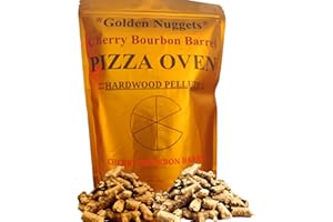 TheOne#1 Pizza Oven Wood Pellets 100% Select Hardwood High Heat Ultimate Gourmet Rich Smoky Flavor Resealable Bag + Works ON All Pellet Pizza Stoves Ooni Ninja Bertello Pizzello (Golden Nuggets 6lb)