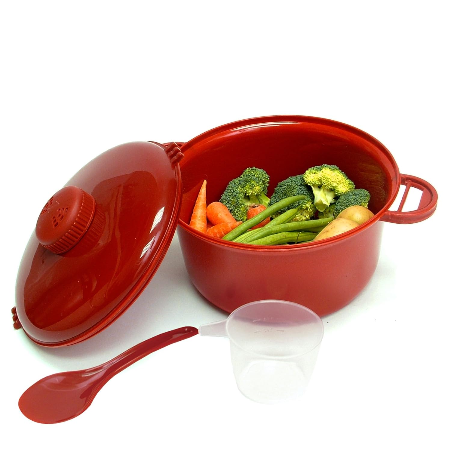 2, 55L microondas olla de presión olla de vapor vegetal Pasta de ...