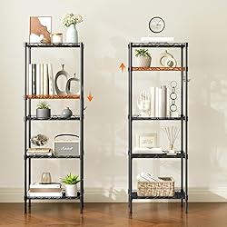 HOOBRO 5-Tier Storage Rack, Wire Shelving Unit with