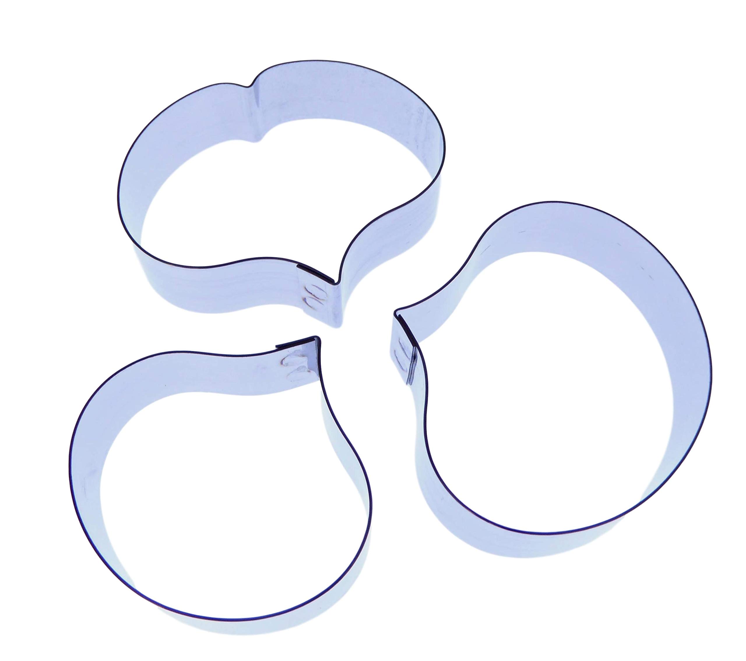 Valley Cutter Company Pansy Cookie Cutter Set - 3 Stainless Steel Cutters