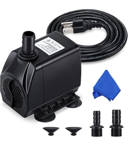 Do!aqua WATER FALL  W30×D30×H30cm Amazon.com : Jhua Water Fountain Pump 300GPH (1100L/H, 21W