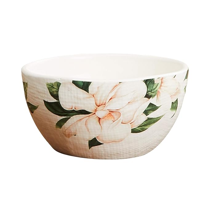 Buy Home Centre Ceramic Floral Bowl 1 Pc, Green Online at Low Prices