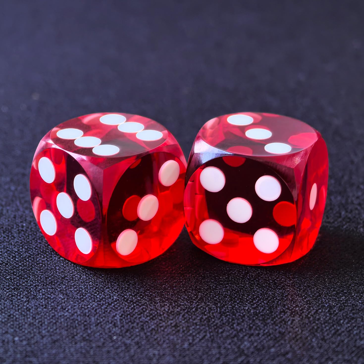 Bescon Professional Precision Backgammon Dice Round Corner 9/16" (14.3mm) with Beveled Corner, Without Serial Number — image 1