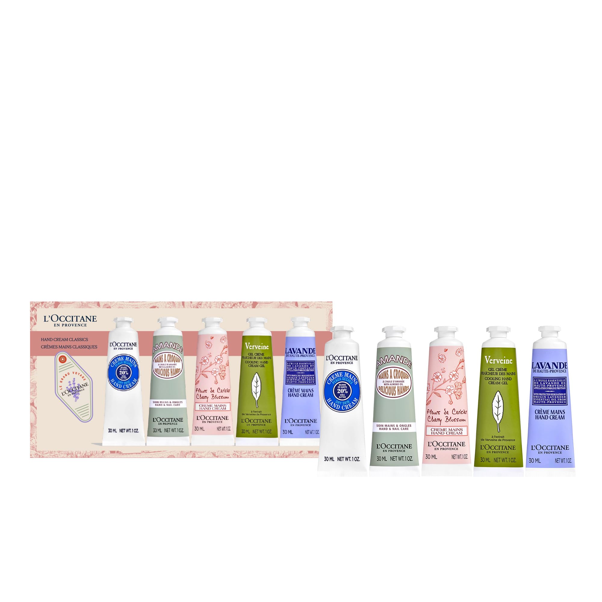 L'OCCITANE Nourishing & Protective Classic Hand Cream Holiday Sets: Gift the Best Moisturizing Hand Creams Including Almond, Shea Butter, Lavender, Limited Edition Citrus Scents & More